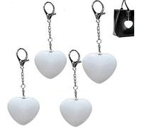 Ciondolo a forma di cuore, luce a forma di cuore, luce a forma di cuore, sensore touch per la tua borsa, 4 pezzi indispensabili per le donne, mini notturne per regalo [classe energetica