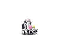 Ciondolo a forma di Dumbo e madre in argento 925, compatibile con braccialetti Pandora, Trollbeads, Chamilia, Biagi e molti altri braccialetti con charm del Regno Unito.
