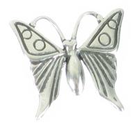 Ciondolo a forma di farfalla in argento sterling .925 x 1 Farfalle Farfalle