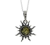 Ciondolo a forma di farfalla in vera ambra baltica e argento sterling, senza catena, GL362, Pietra Argento sterling Resina, Ambra