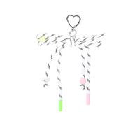 Ciondolo a forma di fiocco, grazioso ciondolo intrecciato per borse, borse, accessori per borse e chiavi, A10