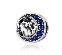 Ciondolo a forma di gatto, in argento Sterling 925, a forma di cammello, coniglio, delfino, farfalla, per braccialetti Pandora