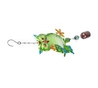 Ciondolo A Forma Di Gufo Per La Decorazione Del Giardino Carillon Vento Appeso