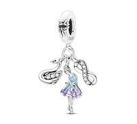 Ciondolo a forma di lago dei cigni, in argento 925, compatibile con ciondoli Pandora, Trollbeads, Chamilia, Biagi e molti altri braccialetti con ciondoli del Regno Unito.