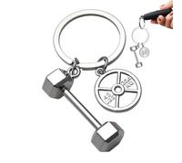 Ciondolo a forma di manubrio, con design a piastre per pesi Kettlebell, allenamento e bodybuilding per gli amanti del fitness, A, Refer to description