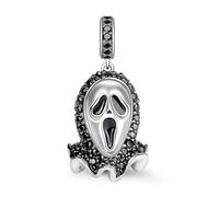 Ciondolo a forma di maschera horror, in argento Sterling 925, compatibile con braccialetti Pandora