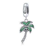 Ciondolo a forma di palma, in argento Sterling 925, per braccialetti Pandora