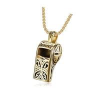 Ciondolo a forma di pipa d'oro alla moda per gli uomini elegante argento pipa collana vintage classico sport gioielli per uomo, Groß, Acciaio inossidabile, Nessuna pietra preziosa