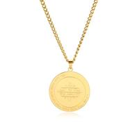 Ciondolo a forma di quinto pentacolo di Giove per uomini e donne della chiave di Salomone Seal Wicca Collane in acciaio inossidabile Kabbalah Pagan Amulet Protection Charm gioielli regalo