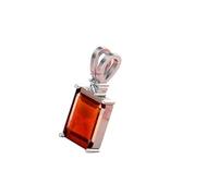 Ciondolo a forma di ratti da 11,25 carati, 10,69 carati, originale e certificato da Gli Natural Hessonite, granato Chandi medaglione non riscaldato e non trattato, per uomini e donne a scopo