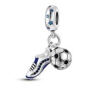 Ciondolo a forma di scarpa sportiva in argento Sterling 925, con zirconia cubica, per braccialetti Pandora, in confezione regalo