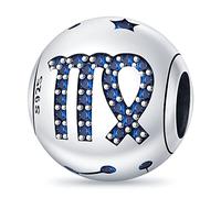 Ciondolo a forma di segno zodiacale Vergine, in argento Sterling 925, compatibile con braccialetti Pandora