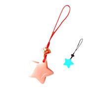 Ciondolo a forma di stella che si illumina al buio, portachiavi luminoso da appendere, 1 pezzo, bella decorazione per borsa, corda per telefono