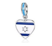 Ciondolo a forma di stella di David, in argento 925, compatibile con braccialetti Pandora, Trollbeads, Chamilia, Biagi e molti altri braccialetti con ciondoli del Regno Unito.