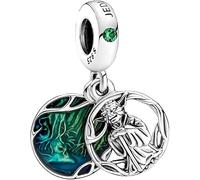 Ciondolo a forma di Yoda Jedi di Star and Wars, in argento 925, compatibile con ciondoli Pandora, Trollbeads, Chamilia, Biagi e molti altri braccialetti con ciondoli del Regno Unito.
