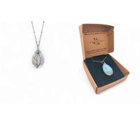 Ciondolo a Goccia Albero della Vita in Argento con Opalite - Gioiello Artigianal