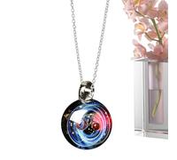 Ciondolo a sfera in vetro con cielo stellato cosmico, collana da sogno con sfera di, gioiello da donna, regalo cosmico unico, per San, compleanno, moglie, mamma, migliori amici
