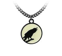 Ciondolo Alchemy Gothic Caw At The Moon - Nuovo Di Zecca