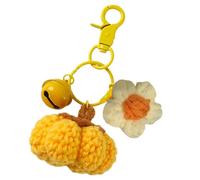Ciondolo All'uncinetto,Decorazione Halloween Zucca - Ornamento per Borsetta Lavorato a Maglia per Bambini e Adulti, Accessorio per Zaino, Compleanno, Festività, della Macchina, Halloween