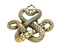 Ciondolo Anno Del Serpente - Ornamento dell'Anno Lunare Cinese Fortunato | Amuleto Di Buona Fortuna con Doppio Serpente Anno Lunare Cinese | Souvenir da collezione del capodanno cinese per Zaino,