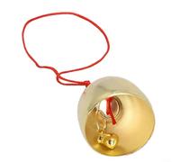 Ciondolo antifurto in lega di metallo a forma di campana a vento per uso porta, aggiunge un suono unico e un tocco decorativo a case, feste e celebrazioni di nozze (corda rossa)