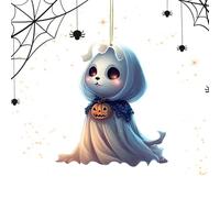 Ciondolo Auto Halloween - Ornamento Per Gli Interni Auto | Pendente Charm In Acrilico 2D Per La Decorazione Di Halloween Per Finestra Parete Specchietto Retrovisore E Zaino