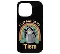 Ciondolo Be In Awe Of My 'Tism Raccoon Rainbow Custodia per iPhone 13 Pro