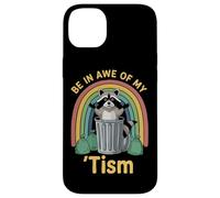 Ciondolo Be In Awe Of My 'Tism Raccoon Rainbow Custodia per iPhone 14 Plus
