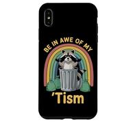 Ciondolo Be In Awe Of My 'Tism Raccoon Rainbow Custodia per iPhone XS Max