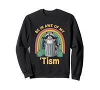 Ciondolo Be in Awe of My 'Tism Raccoon Rainbow Felpa