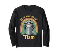 Ciondolo Be in Awe of My 'Tism Raccoon Rainbow Maglia a Manica