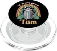 Ciondolo Be In Awe Of My 'Tism Raccoon Rainbow PopSockets PopGrip per MagSafe