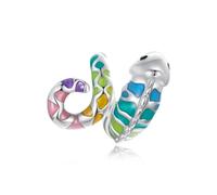 Ciondolo camaleonte Ciondolo in argento sterling 925 adatto per collane con bracciale Pandora, BSC966