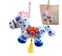 Ciondolo Cavallo - Giocattolo Cavallo di Peluche 16cm, Animale di Peluche Decorativo, Ciondolo per Borsa, Tessuto Tradizionale in Velluto PP | Ciondol Decorativo in Cotone per Casa, Auto, Borsa, Zain