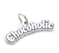 Ciondolo Chocoholic in argento sterling .925 x 1 Dolci al cioccolato Ciondoli ca