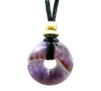 Ciondolo ciambella ametista collana originale 30 mm stimolatore dell'umore ca...