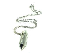 Ciondolo collana fiala ceneri urna catena 18" capsula cremazione scorta pillola