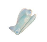 Ciondolo con Angelo di Realizzato a Mano per la Pace della Mente e la Concentrazione, Pietra Curativa Carica di Energia Naturale, Regalo per i Propri Cari (Angelo in quarzo rosa da 2 pollici)