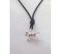 Ciondolo con CAVALLO in ARGENTO 925 - pendente con girocollo - equitazione