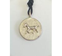 Ciondolo con CAVALLO in ARGENTO 925 - pendente con girocollo - equitazione