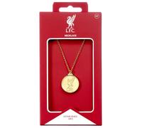 Ciondolo Con Crest Del Liverpool FC In Oro E Catena Lunga 40cm