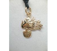 Ciondolo con la Fiamma dell'Arma dei Carabinieri in Oro Giallo 750 - 18 Kt