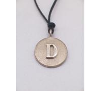 Ciondolo con LETTERA - D - in ARGENTO 925 - pendente iniziale-girocollo alfabeto