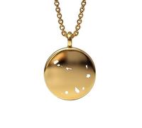 Ciondolo con mappa di Capo Verde in argento sterling placcato oro 14k, forma rotonda da 24 mm, spessore 1,5 mm, ciondolo con simbolo della Terra, delicato gioiello da viaggio | LKB_MAP_663
