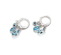 Ciondolo con nappa a forma di occhio malvagio turco, colore oro e argento, piccolo ciondolo for donne ragazze(2)