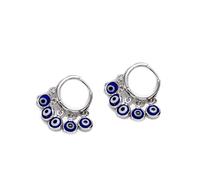 Ciondolo con nappa a forma di occhio malvagio turco, colore oro e argento, piccolo ciondolo for donne ragazze(4)