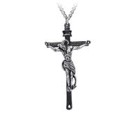 Alchemy Gothic Collane con Ciondolo Crucifaustan (Peltro)