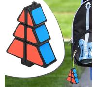 Ciondolo cubo, puzzle albero di Natale - Cubo velocità a forma di albero di Natale 1X2X3 Cubo di,Speed Tree Puzzle Puzzle Portachiavi Albero di Decorazione di