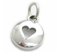 Ciondolo cuore in argento sterling .925 x 1 ciondoli Love Hearts