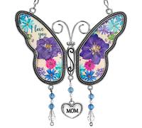 Ciondolo da appendere da giardino fatto a mano farfalle oscillanti con suoni del